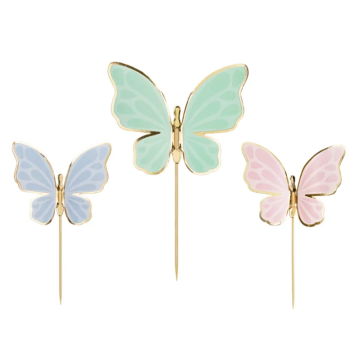 Butterfly cake toppers 9x - 9x6.5 cm