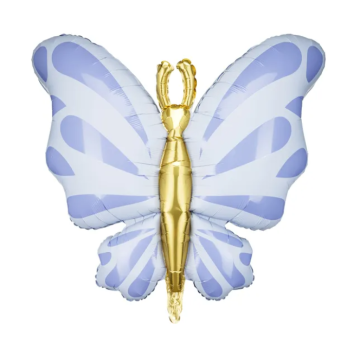 Butterfly foil balloon blue - 69x69 cm