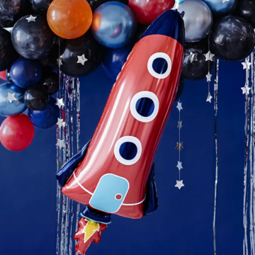Rocket foil balloon 44x115 cm
