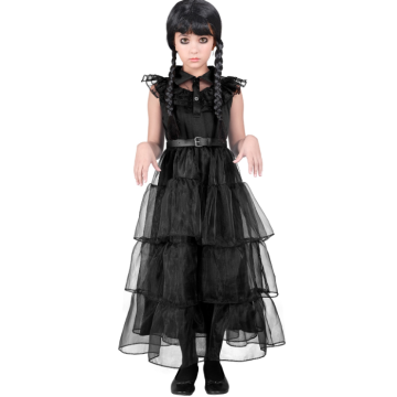 Gothic party dress costume for children