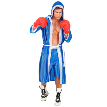 Blue boxer costume