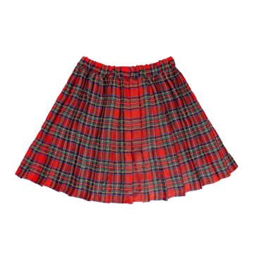 Scottish Red Tartan Check Skirt