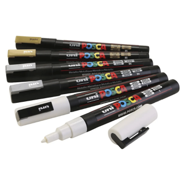 Posca Pen 0.9-1.3 mm 6x assorted