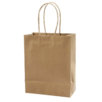 Brown paper bags 10x - 18x9x23 cm