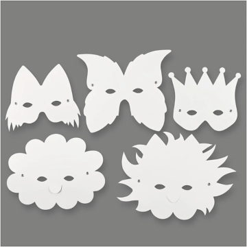 DIY paint-your-own masks 5x - 15-20 cm
