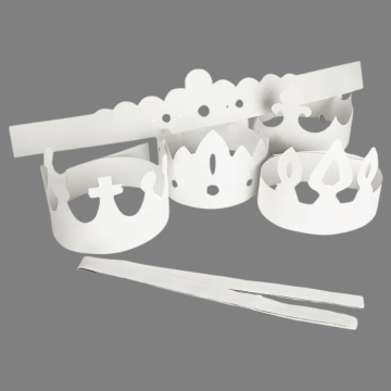 DIY paint-your-own crowns 5x