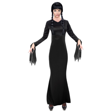 Black gothic long dress for women