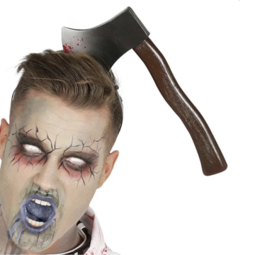 Headband with bloody axe