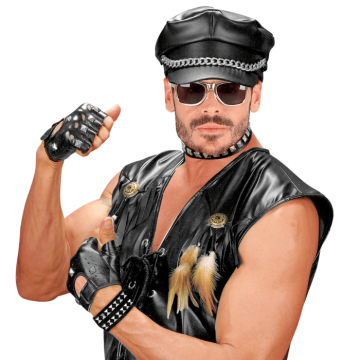 Biker set with studs - 4 pieces