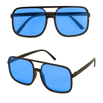 Blue hip hop glasses