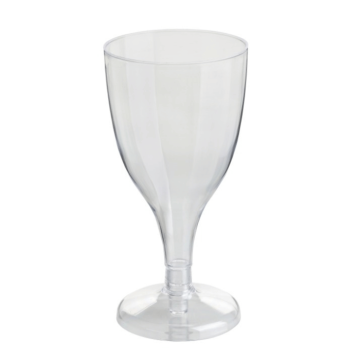 170 ml wine glasses 8x plastic transparent