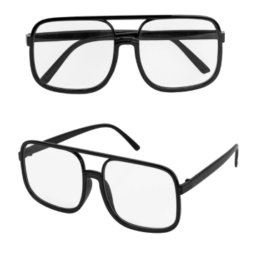 Transparent hip hop glasses