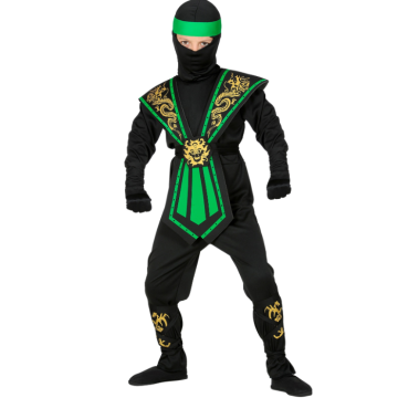 Green ninja costume for children