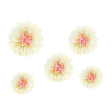Tissue Paper Flower Decorations 5x - 20-30 cm