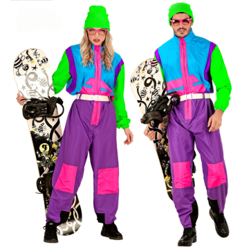 Retro snowboard suit costume