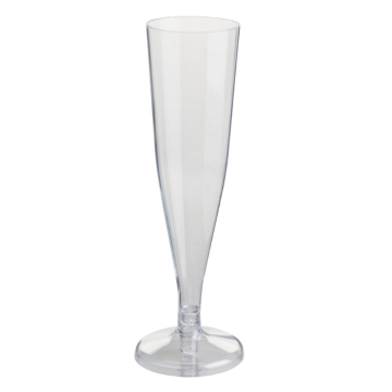 150 ml champagne glasses 8x plastic transparent