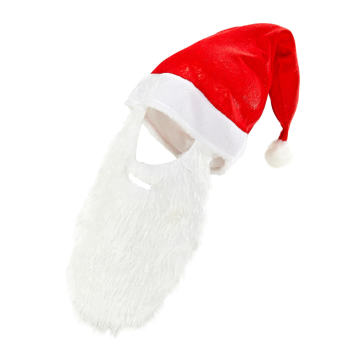 Santa's hat and beard