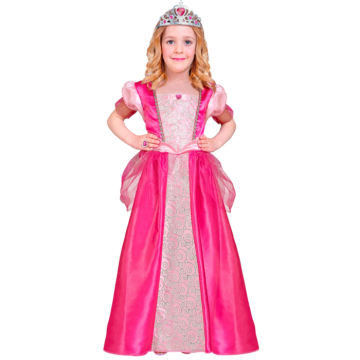 Pink princess costume for children