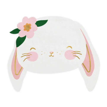 Cute Bunny Napkins 20x - 14x12 cm