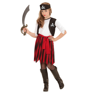 Pirate girl costume for children