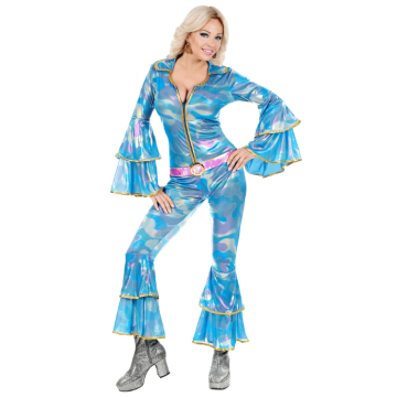 Blue disco costume for women