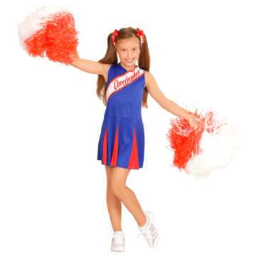 Blue and Red Cheerleader Costume for Kids