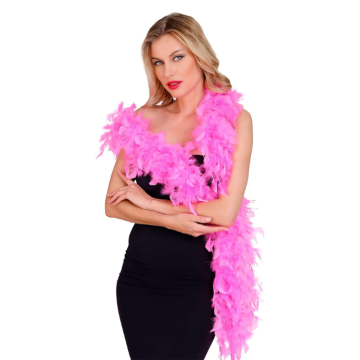 Pink Feather Boa Deluxe - 180 cm