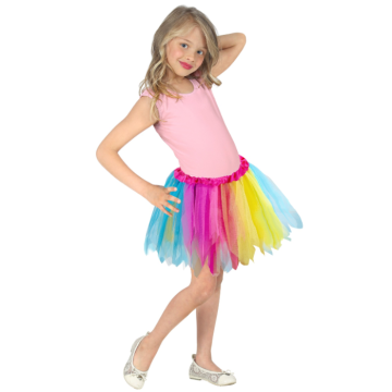 Multicoloured tutu tulle skirt for kids