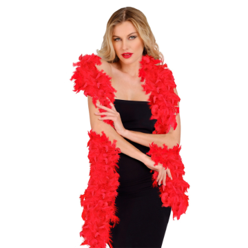 Red Feather Boa deluxe - 180 cm