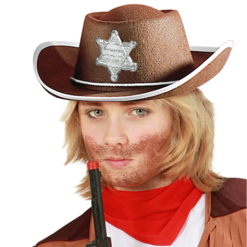 Brown cowboy hat for kids