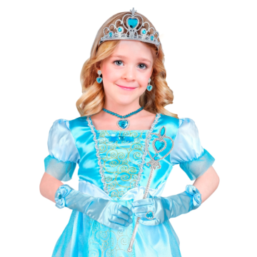 Blue princess set for children - 6 pieces