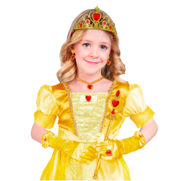 Yellow princess set for children - 6 pieces