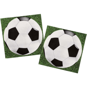 Football napkins 20x - 33x33 cm