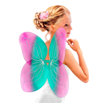 Blue/pink butterfly wings for children