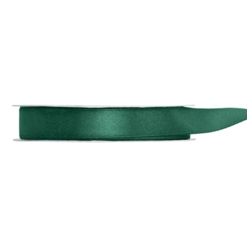 Dark Green Satin Ribbon - 12 mm x 25 m