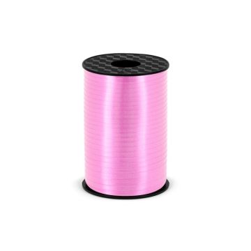 Pink Plastic Gift Ribbon - 5 mm x 225 m