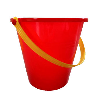 Full Moon Party Dekorationsspand Rød - 1L