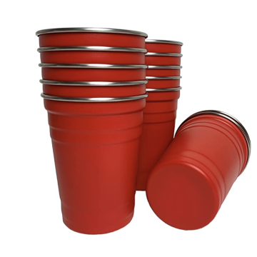 Beer Pong cups stainless steel 12x