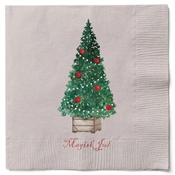 Servietter med juletræ magisk jul Det Gamle Apotek 