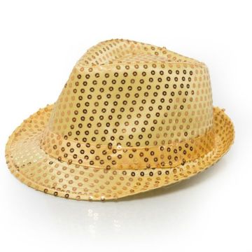 Light gold glitter hat