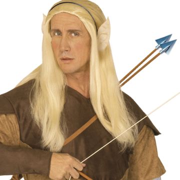 Light fairy-tale pointed elf ear headband unisex