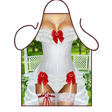 Bridal apron woman