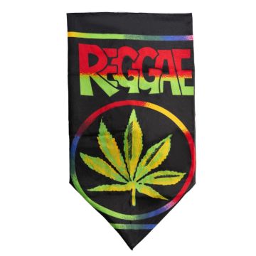 Bandana reggae with marijuana motif 52x55 cm
