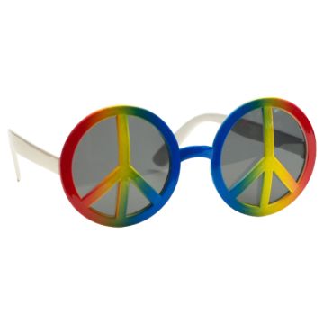 Hippie peace multi-coloured sunglasses