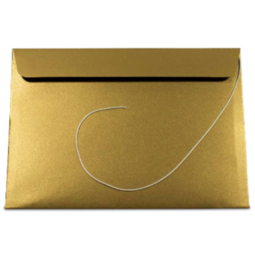 Gold Envelope with String for Awards Exclusive 23x16 cm