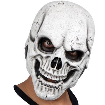 Creepy white skeleton mask