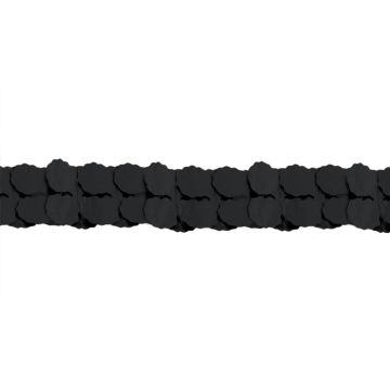Black Paper Garland - 3.65 meters