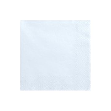 Lys himmel blå servietter 20x - 33x33 cm
