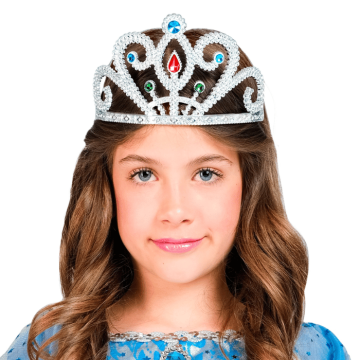 Sølv tiara til børn