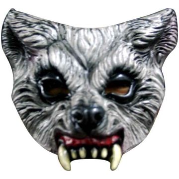 Creepy half-wolf mask